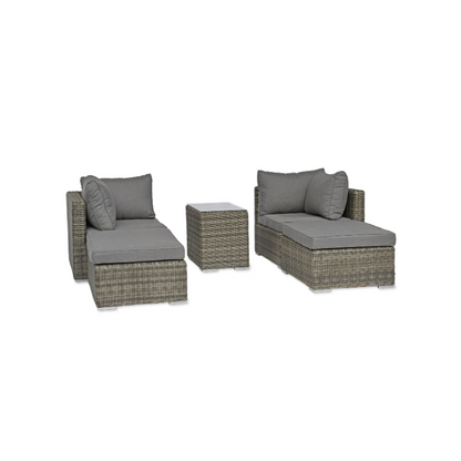 Selborne Rattan Double Lounger Set