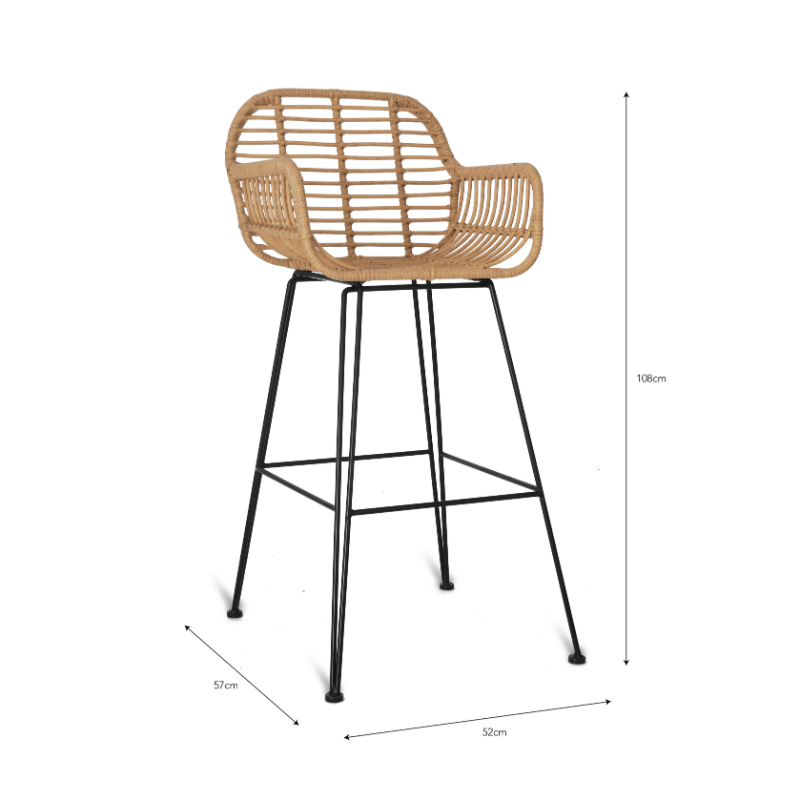 Hampstead Bar Stool with Arms