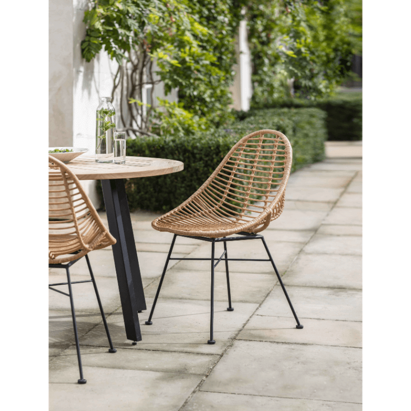 Hampstead Natural Scoop Chairs Set of 2