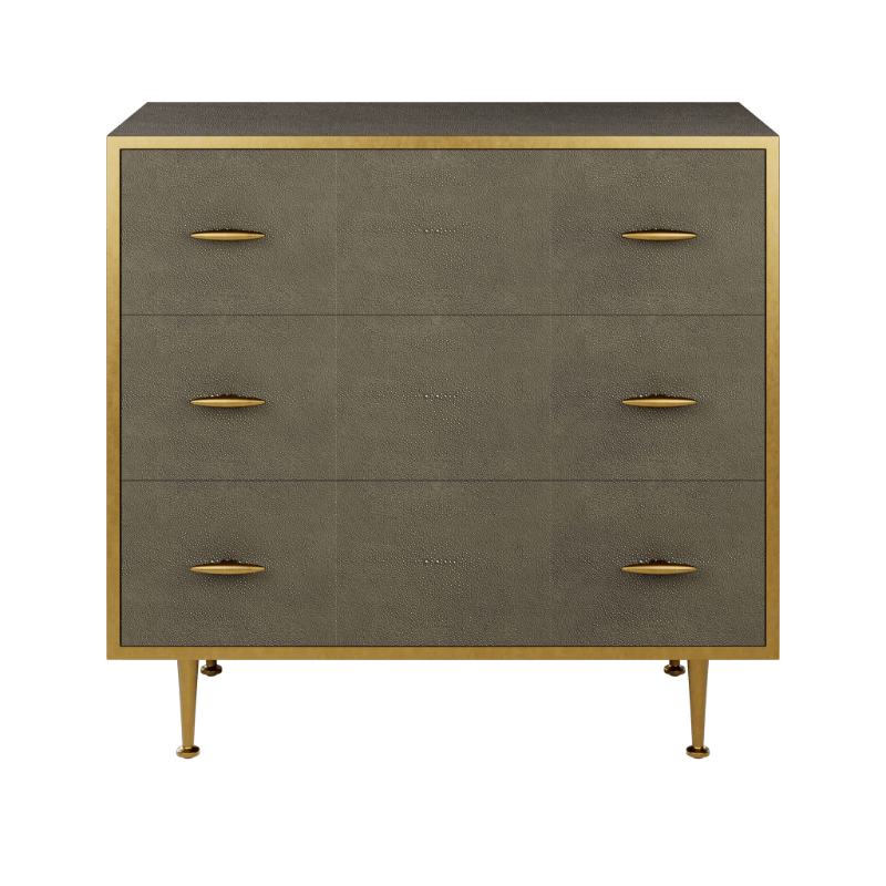 Hampton Chest of Drawers - Grey Shagreen