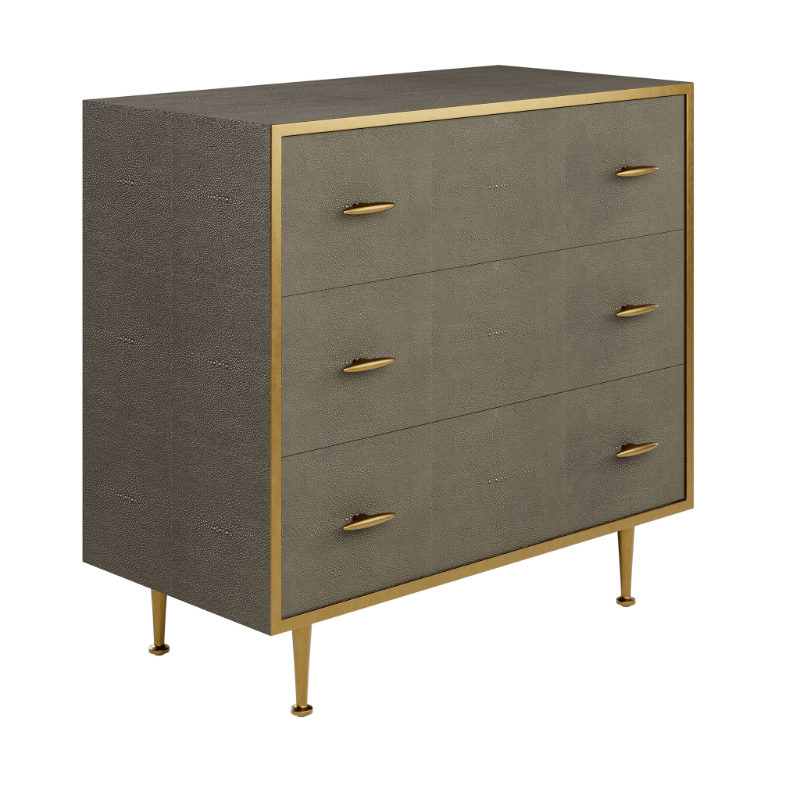 Hampton Chest of Drawers - Grey Shagreen