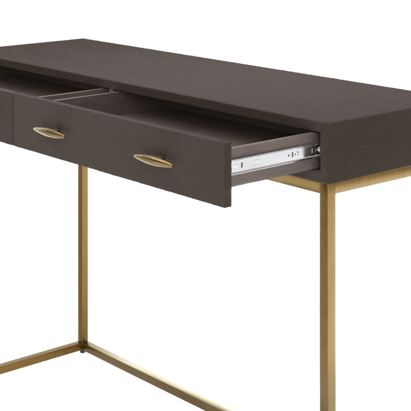 Hampton Console - Brown Shagreen