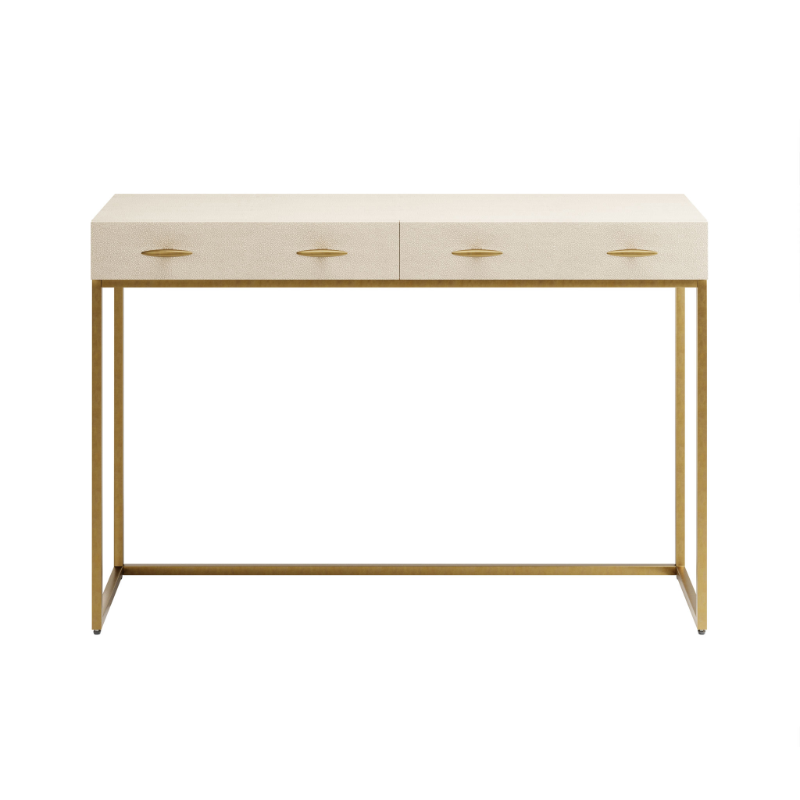 Hampton Console - Ivory Shagreen