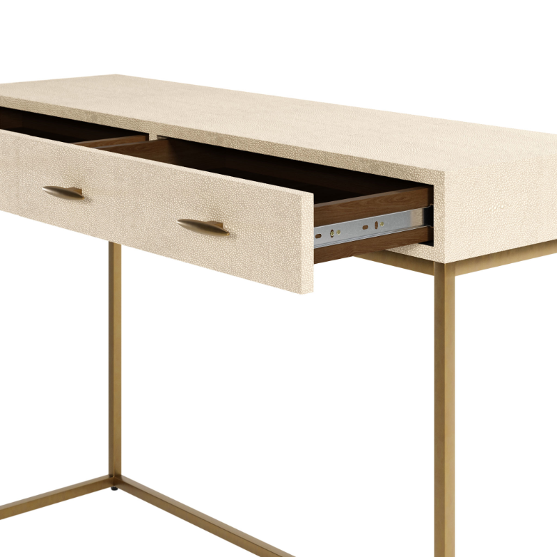 Hampton Console - Ivory Shagreen