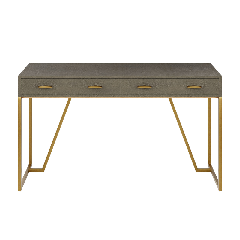 Hampton Desk - Grey Shagreen