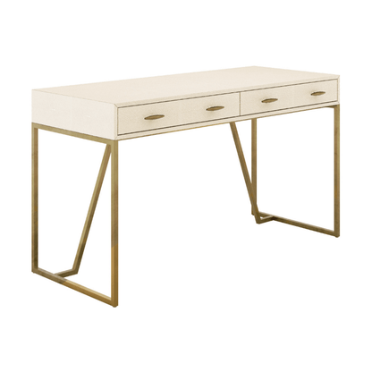 Hampton Desk - Ivory Shagreen