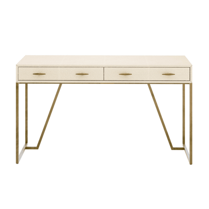 Hampton Desk - Ivory Shagreen