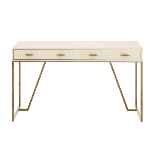 Hampton Desk - Ivory Shagreen