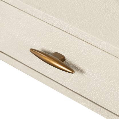 Hampton Desk - Ivory Shagreen