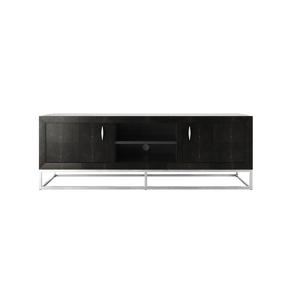 Hampton TV Unit - Black Shagreen