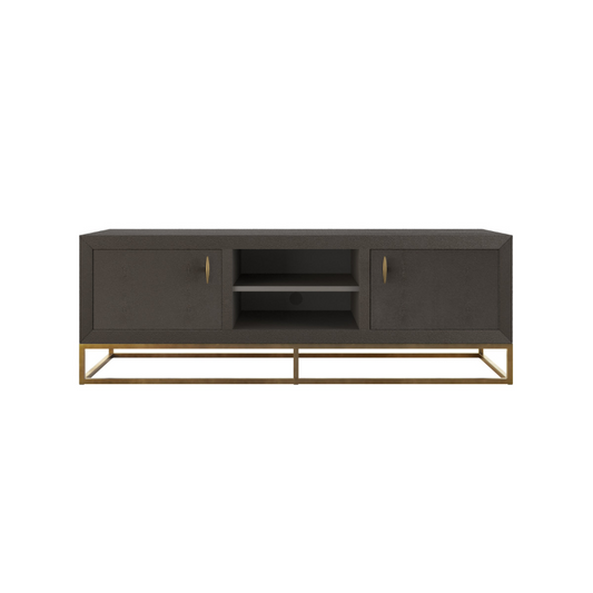 Hampton TV Unit - Brown Shagreen