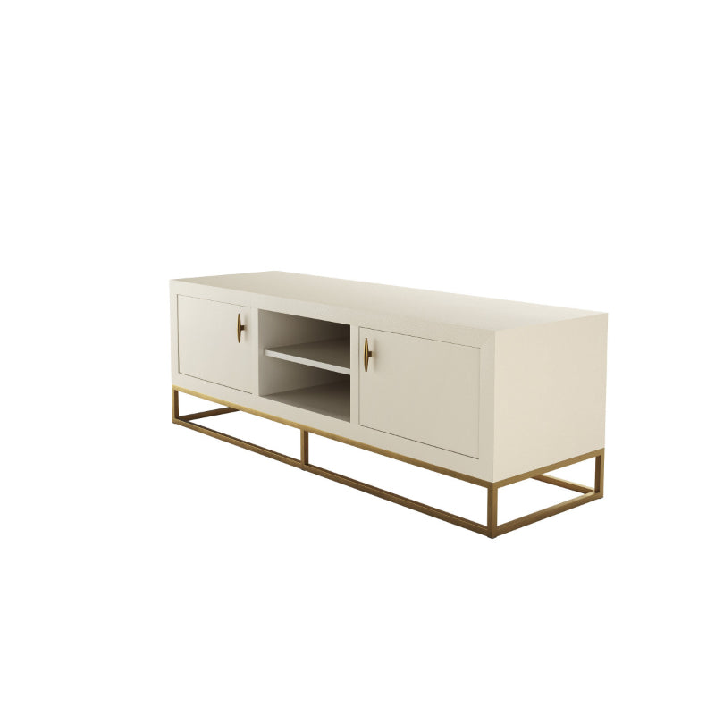 Hampton TV Unit - Ivory Shagreen