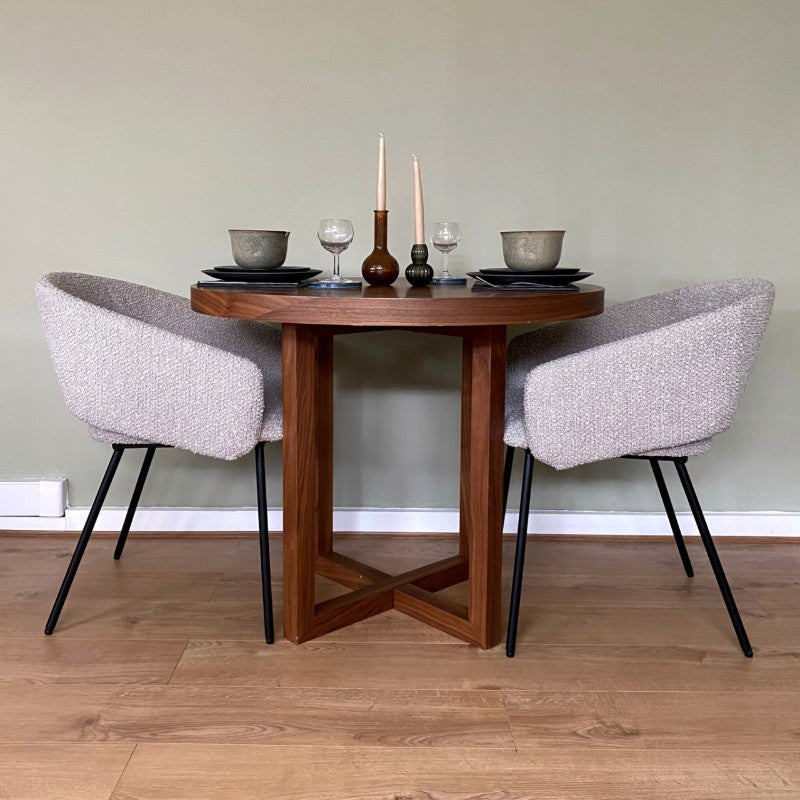 Iris Dining Table in Walnut