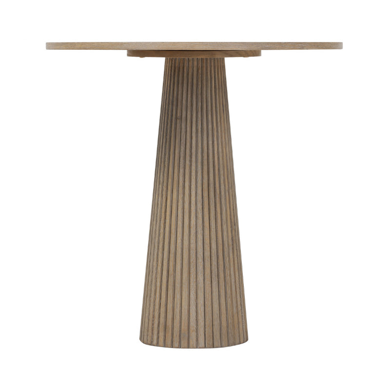 Leckford Ribbed Occasional Table - Aged Oak