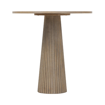 Leckford Ribbed Occasional Table - Aged Oak