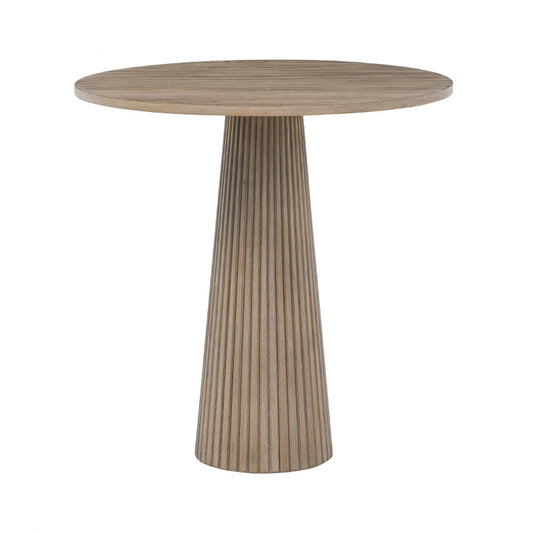 Leckford Ribbed Occasional Table - Aged Oak