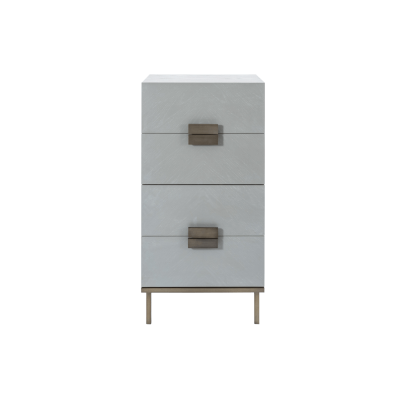 Lilly 4 Drawer Tallboy - Grey