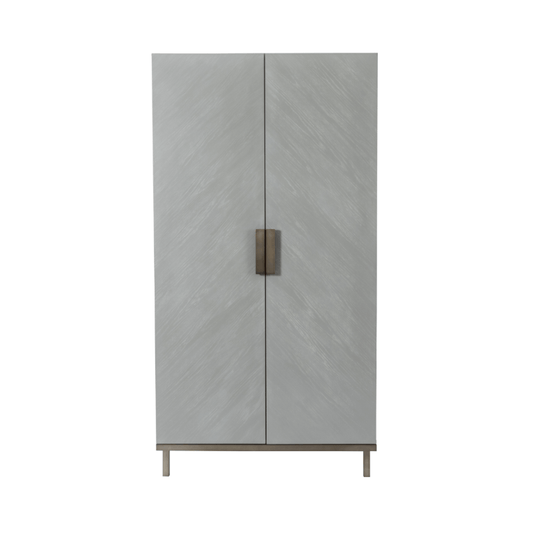 Lilly Grey Oak Veneer Wardrobe