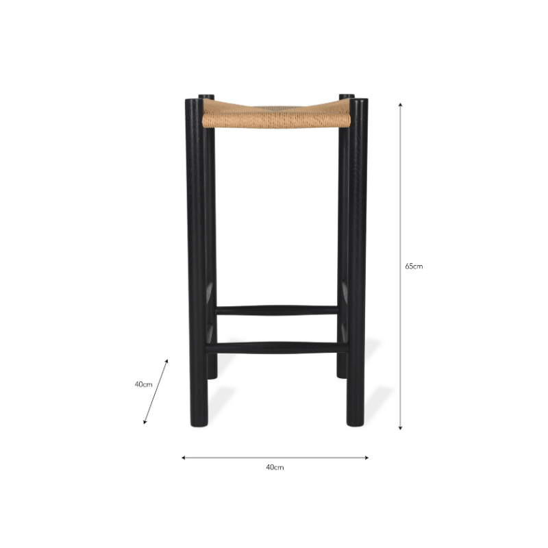 Longworth Bar Stool - Black