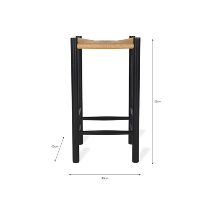 Longworth Bar Stool - Black