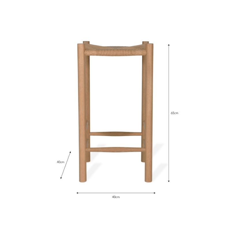 Longworth Bar Stool - Oak