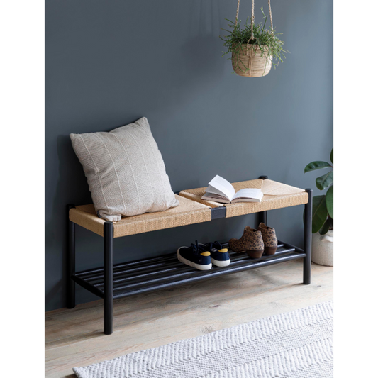 Longworth Hallway Bench - Black