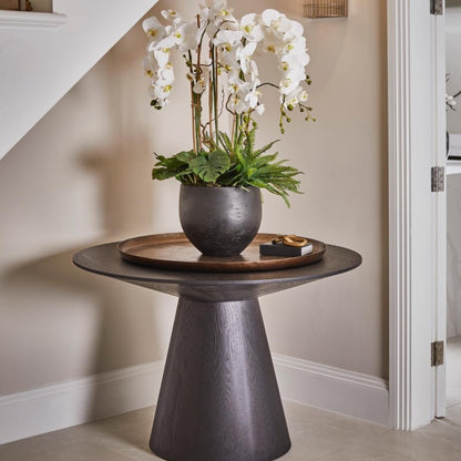 Lotus Wenge Dining Table - Black Stained Oak