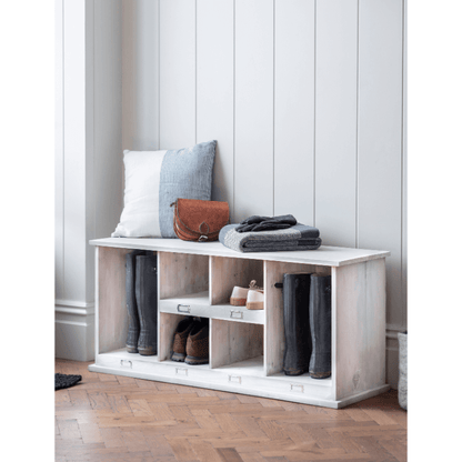 Low Chedworth Welly Locker - White