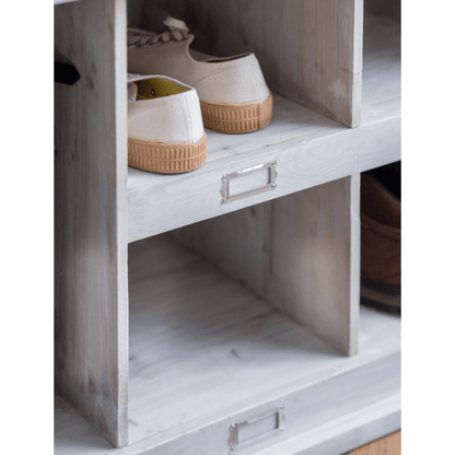 Low Chedworth Welly Locker - White