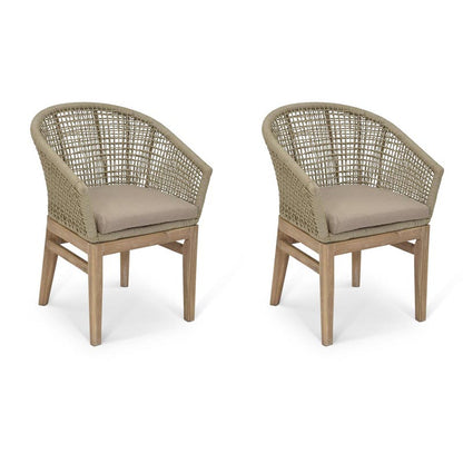 Lynton Set of 2 Dining Chairs - Grey