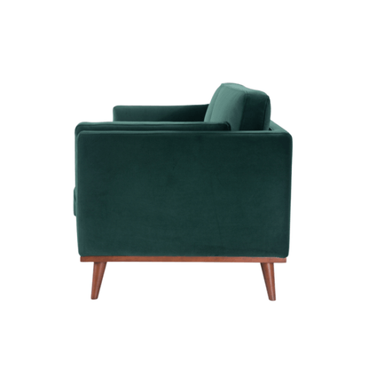 Mickey 2 Seat Sofa - Emerald Green Velvet