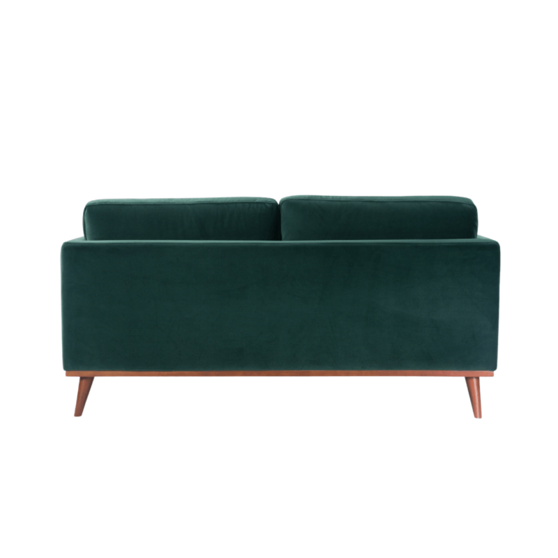 Mickey 2 Seat Sofa - Emerald Green Velvet