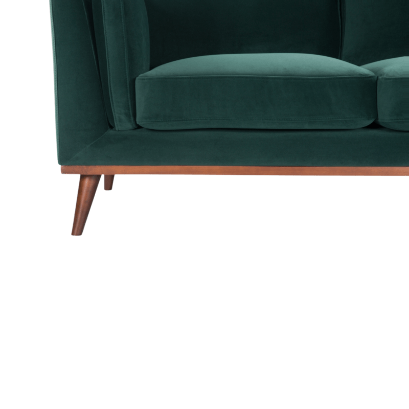 Mickey 2 Seat Sofa - Emerald Green Velvet