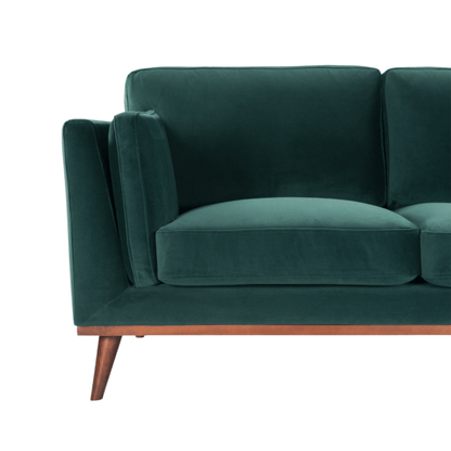 Mickey 2 Seat Sofa - Emerald Green Velvet