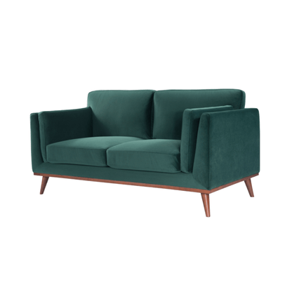 Mickey 2 Seat Sofa - Emerald Green Velvet