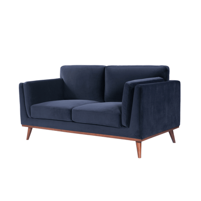 Mickey 2 Seat Sofa - Midnight Blue Velvet