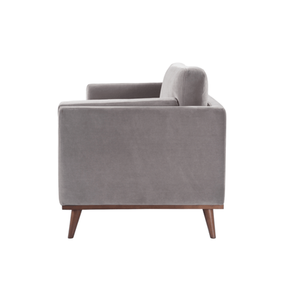 Mickey 2 Seat Sofa - Stone Grey Velvet