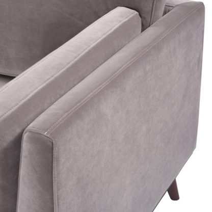 Mickey 2 Seat Sofa - Stone Grey Velvet