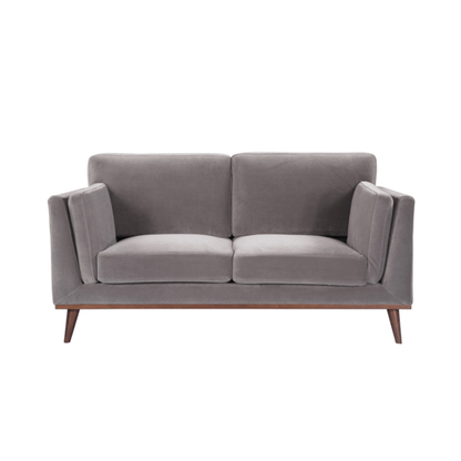 Mickey 2 Seat Sofa - Stone Grey Velvet