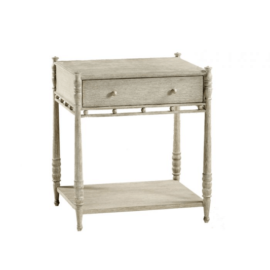 Morris Bedside Table Greyed Oak