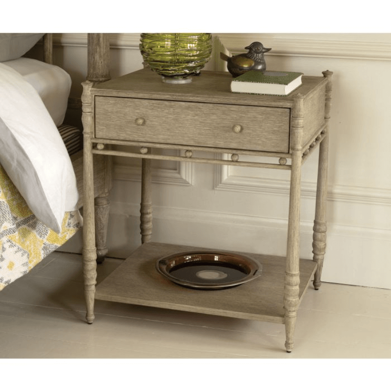 Morris Bedside Table Greyed Oak