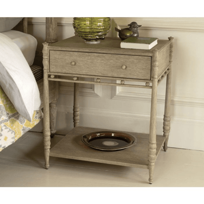 Morris Bedside Table Greyed Oak