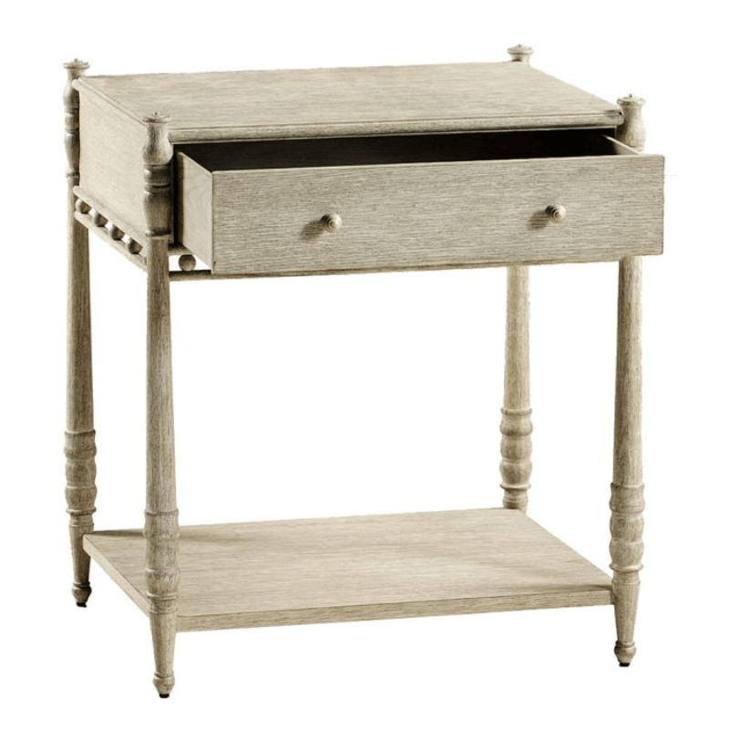 Morris Bedside Table Greyed Oak