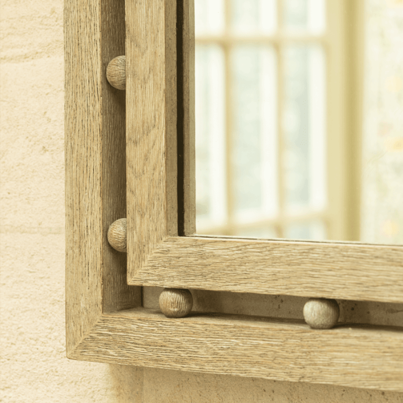 Morris Mirror Greyed Oak