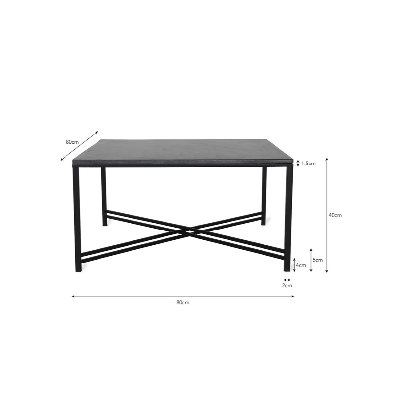 Oxford Black Marble Coffee Table