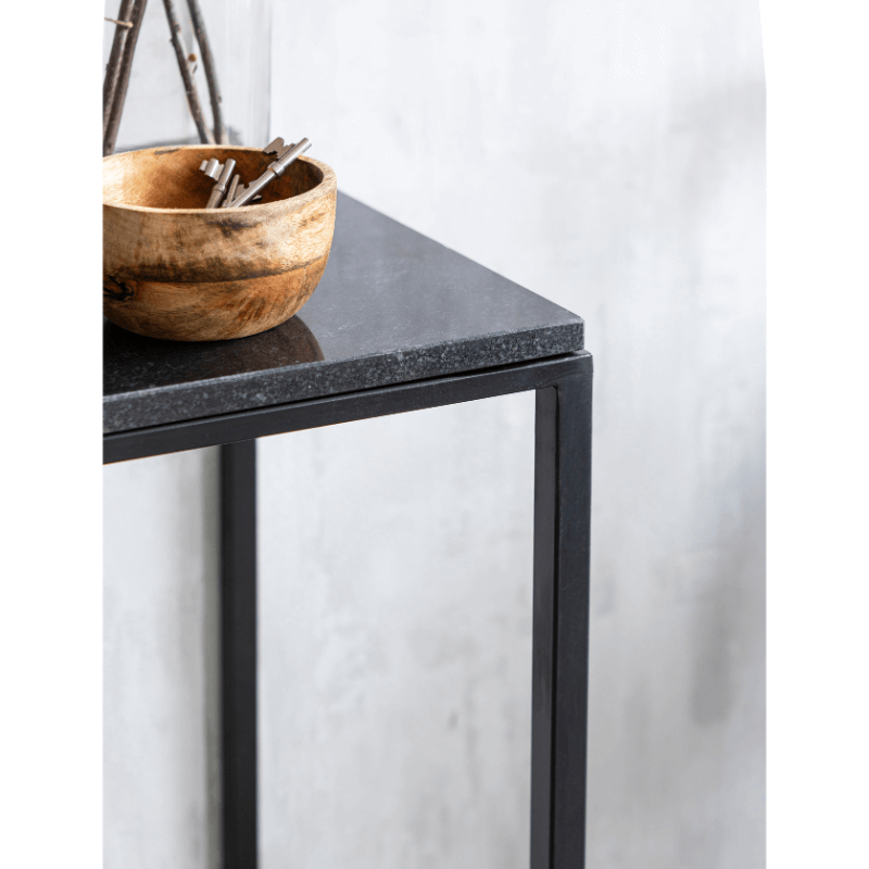 Oxford Console Table - Black Marble