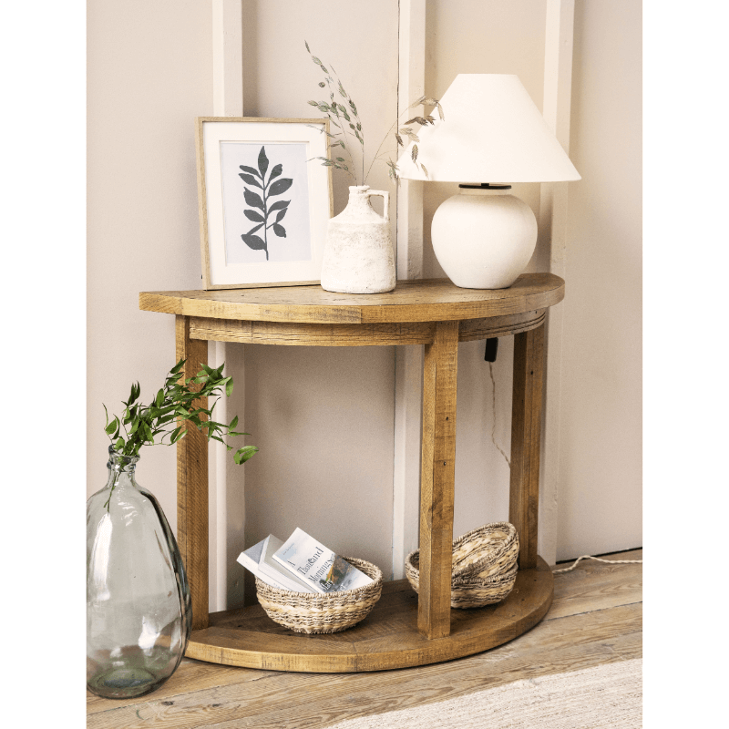 Oxhill Curved Console Table - Natural