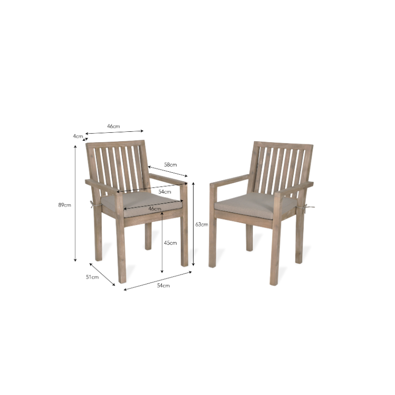 Pair of Porthallow Dining Armchairs