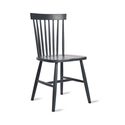 Pair of Spindle Back Chairs - Carbon