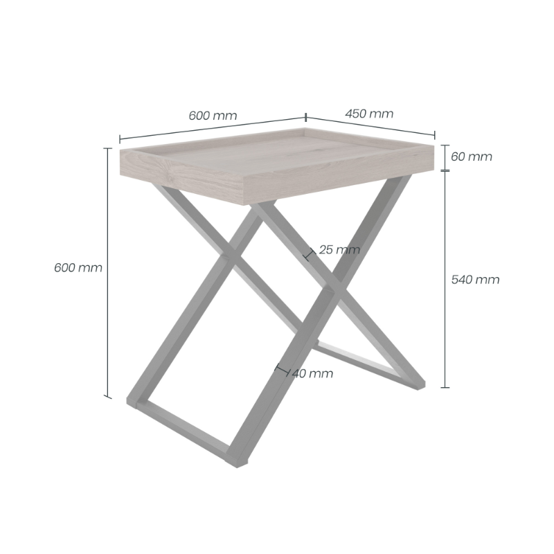 Pershore Rectangular End Table